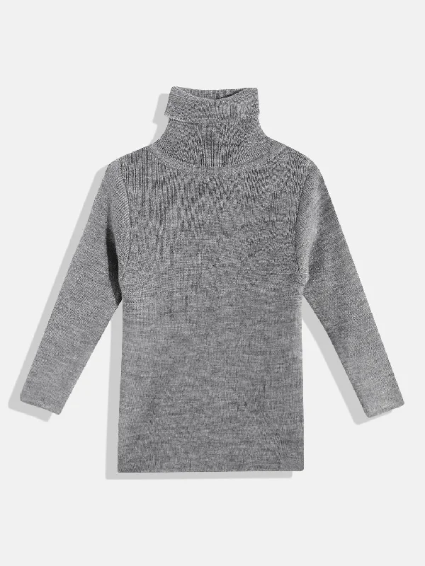 RVK Kids High Neck Long Sleeves Acrylic Pullover