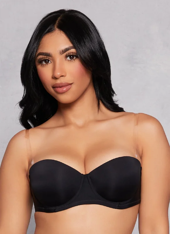 Clear Strap Balconette Bra | Converts to Strapless