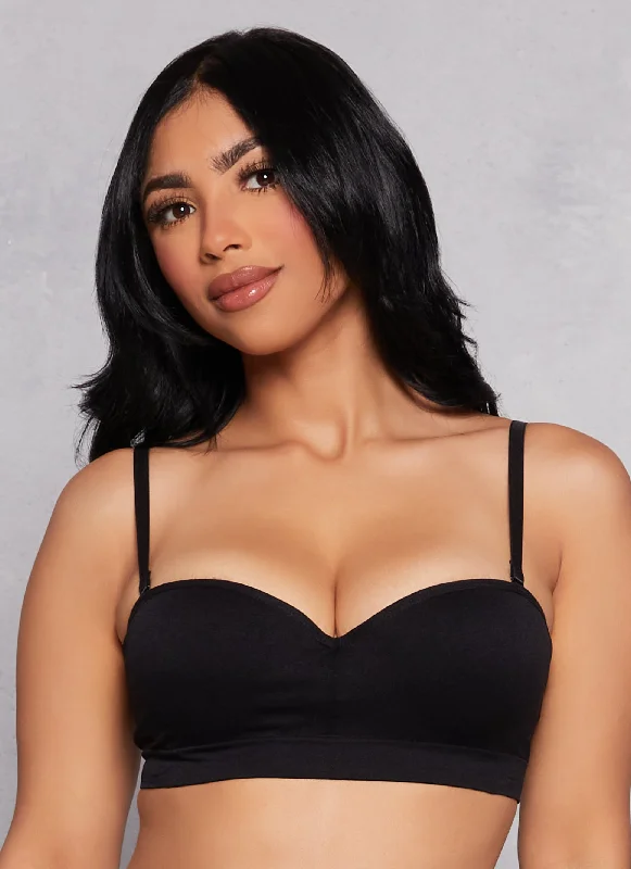 Seamless Push Up Balconette Bra | Converts to Strapless