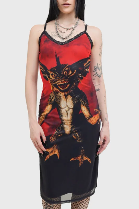 Gremlin Mohawk Mesh Midi Dress Sporty Women's Tennis