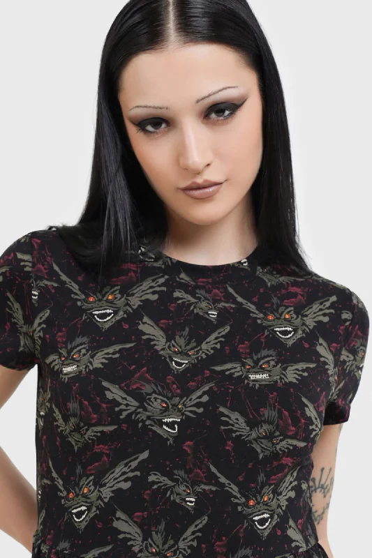 Gremlins After Midnight Skater Dress Cozy Women's Winter
