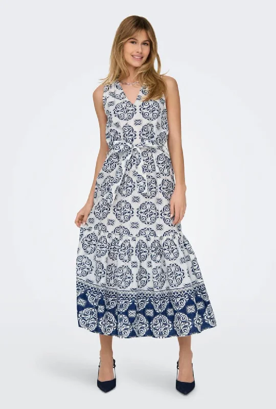 JDY ANNA SL MIDI DRESS Dapper Women's 1920S