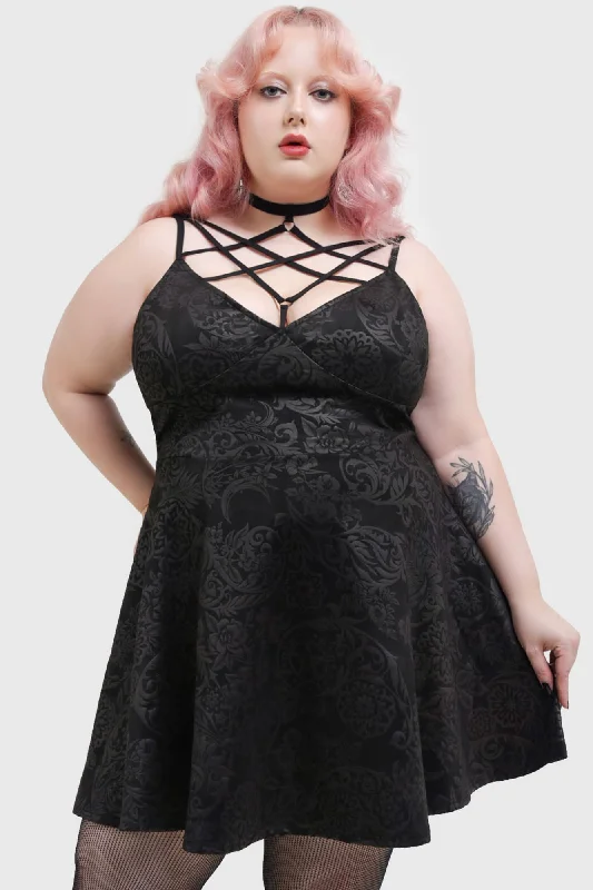 Magica Skater Dress [BLACK LILY] [PLUS]