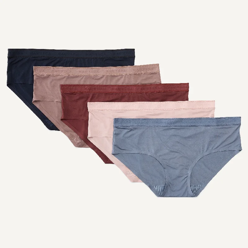 Nautica Womens Hipster Brief, 5-Pack