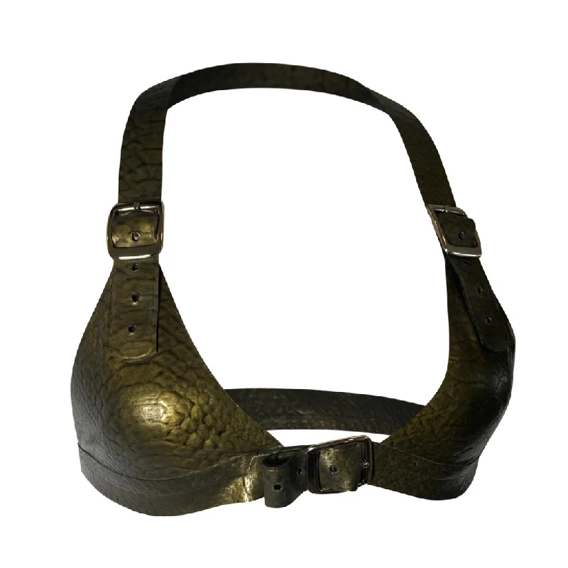Print Halter Buckle Bra Dapper Women's Bow - adorned