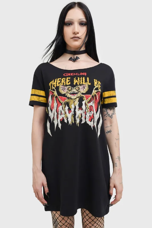Trouble Maker T-Shirt Dress Tough Women's Military - inspired