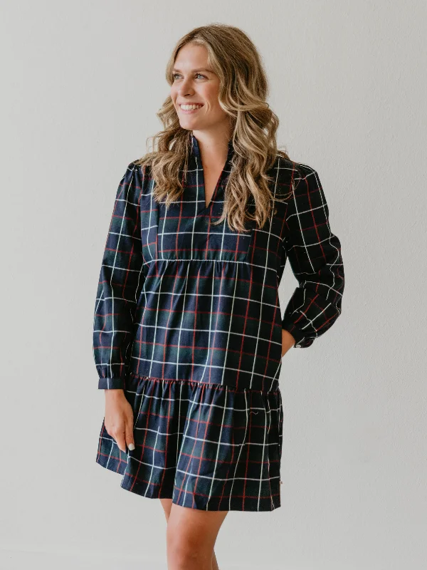 Women's Adeline Dress - Winter Park Plaid Youthful Women's Pop