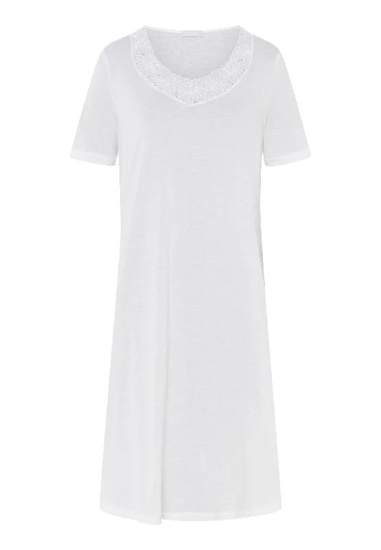 Clara Embroidered Cotton Nightgown | White 74909-101