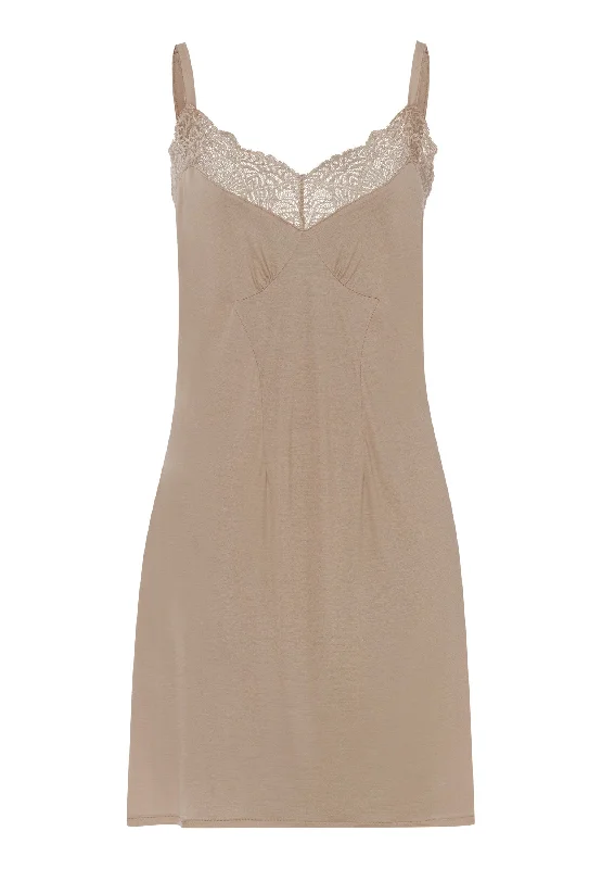Josephine Soft TENCEL™ Chemise | Deep Taupe 74936-2828 Dapper Women's 1920S