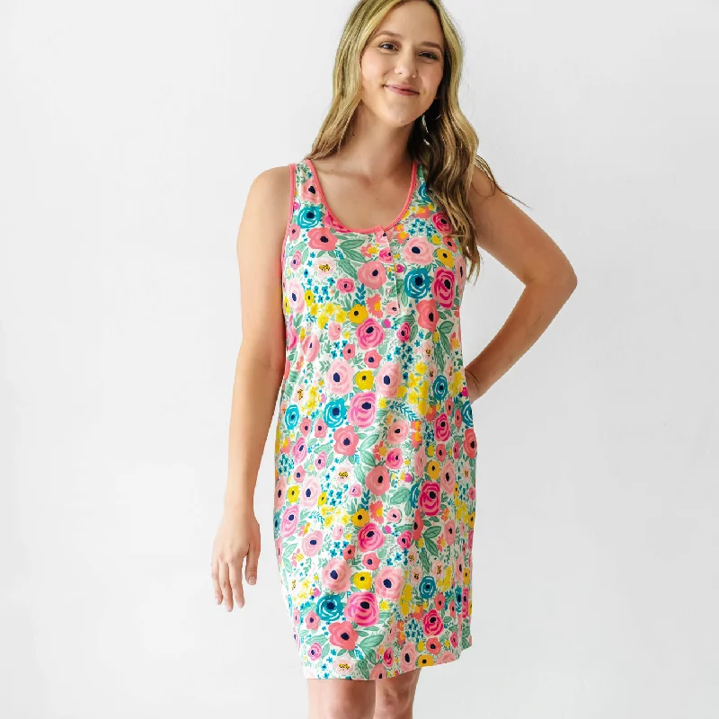Secret Garden Women's Tank Nightgown Modern Women's 