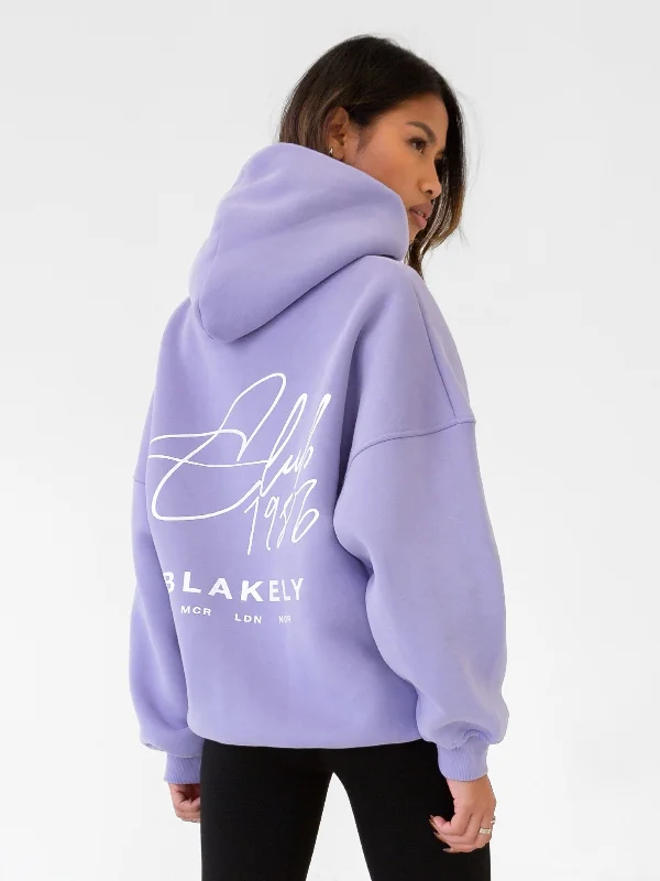 Club Oversized Hoodie - Violet